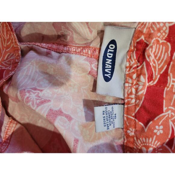 Old Navy Women’s Plus Size Floral Tropical High-Rise Shorts 16 Cotton - Picture 7 of 9